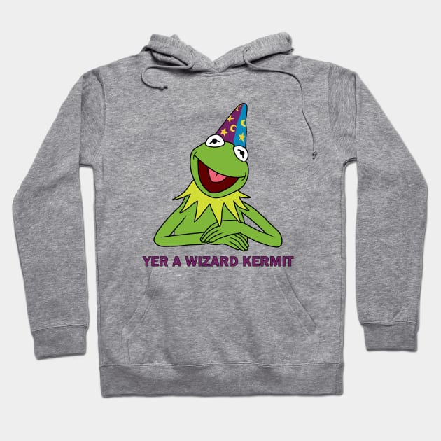 Yer A Wizard Kermit Hoodie by valentinahramov